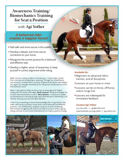 Seat & Position Awareness flyer