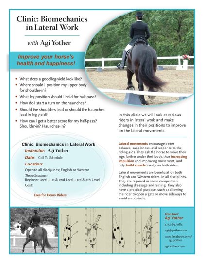 Biomechanics in Lateral Work flyer